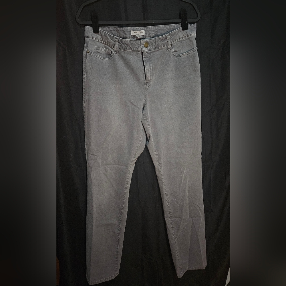 Coldwater Creek Women's Straight Leg Gray Jeans